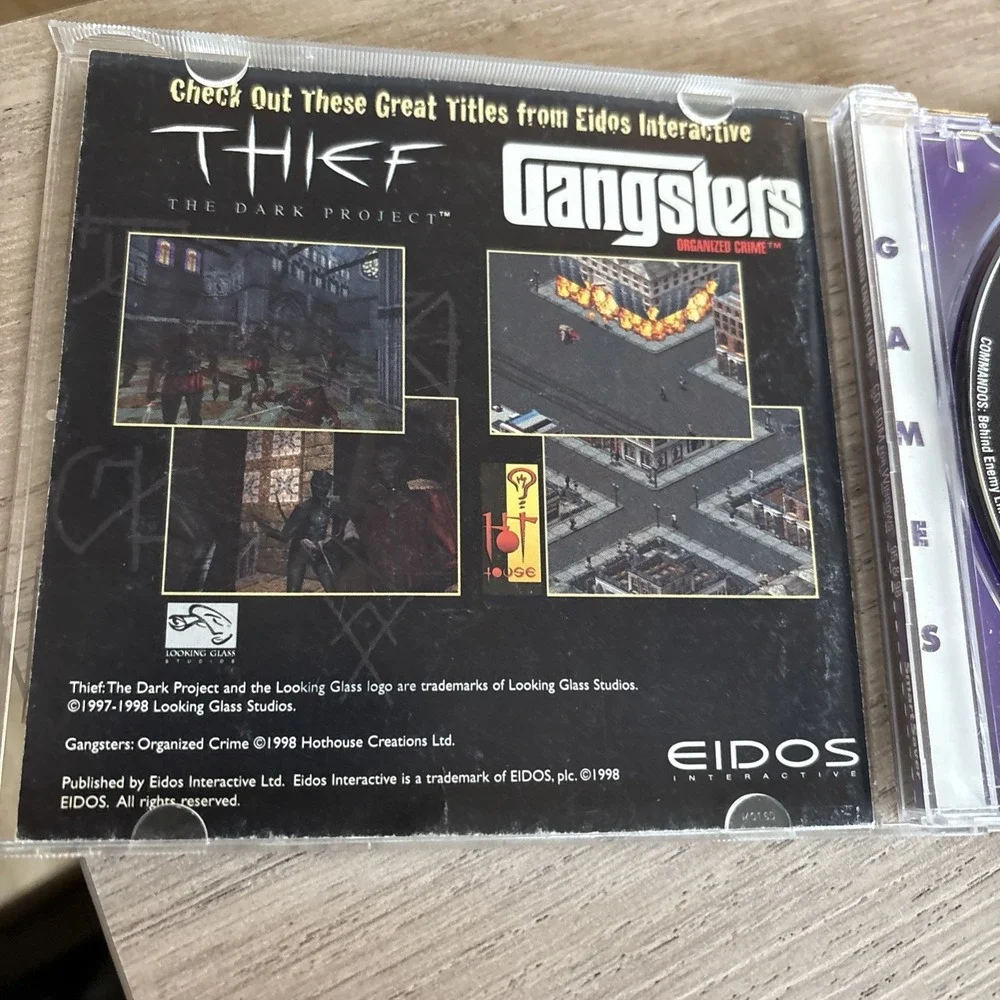 Commandos Behind Enemy Lines‎ PC CD-ROM Video Game 1998 Eidos w/ Extra Game